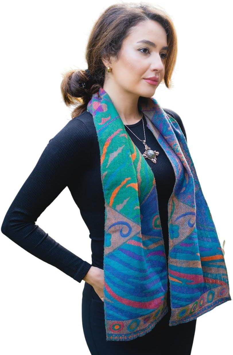 Merino Scarf – Reversible Style