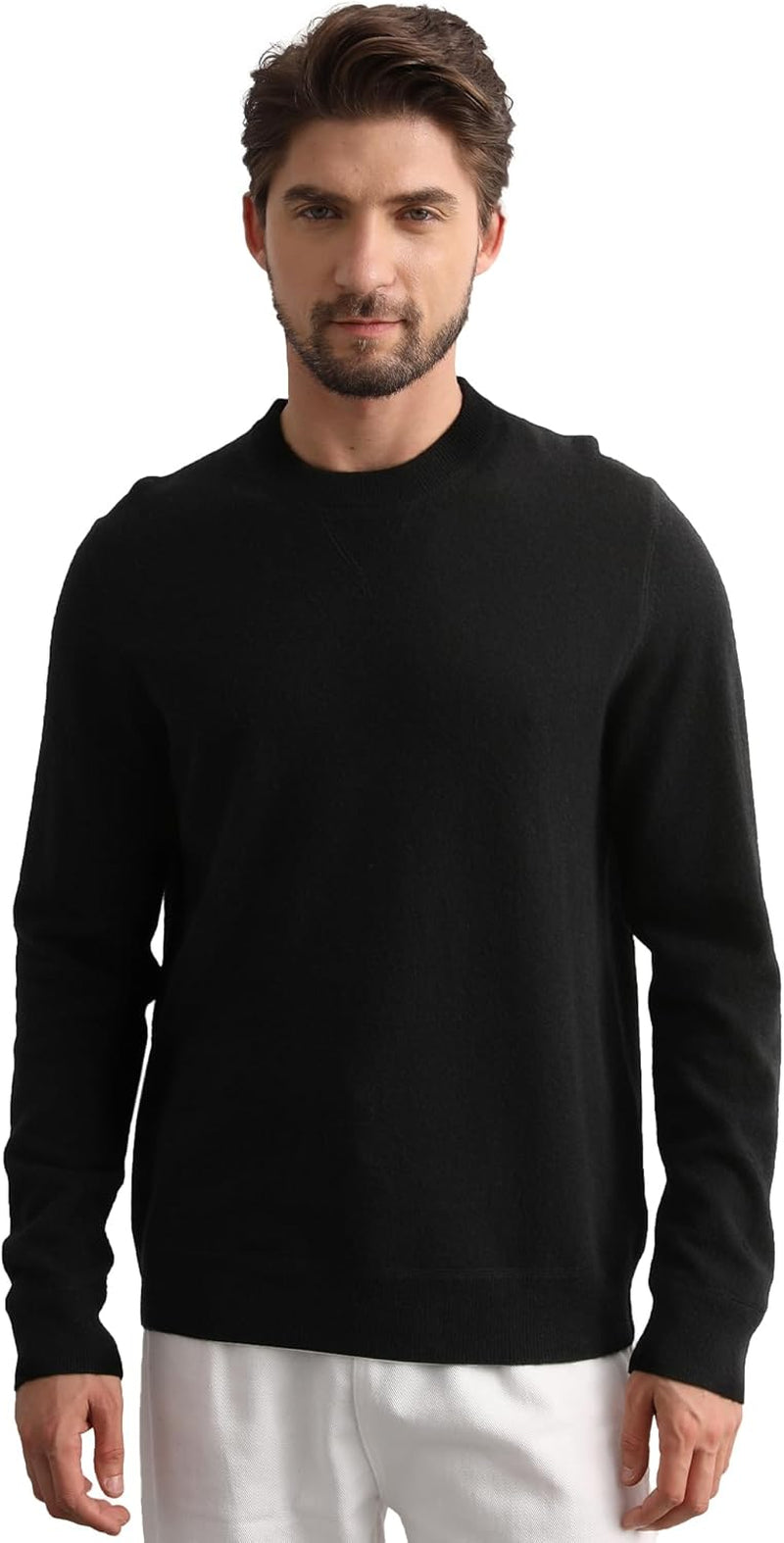 Cashmere Men's Sweater – Essential Base Crewneck
