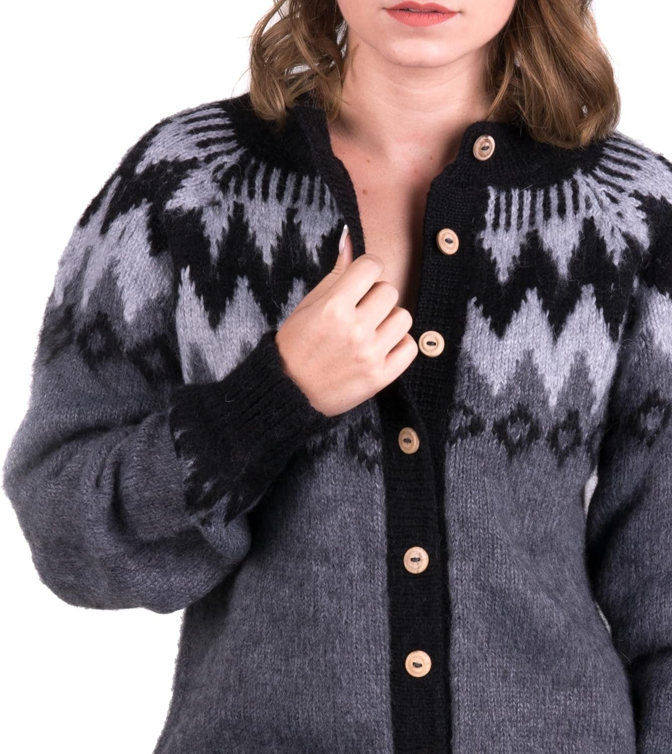 Alpaca Cardigan Sweater for Women