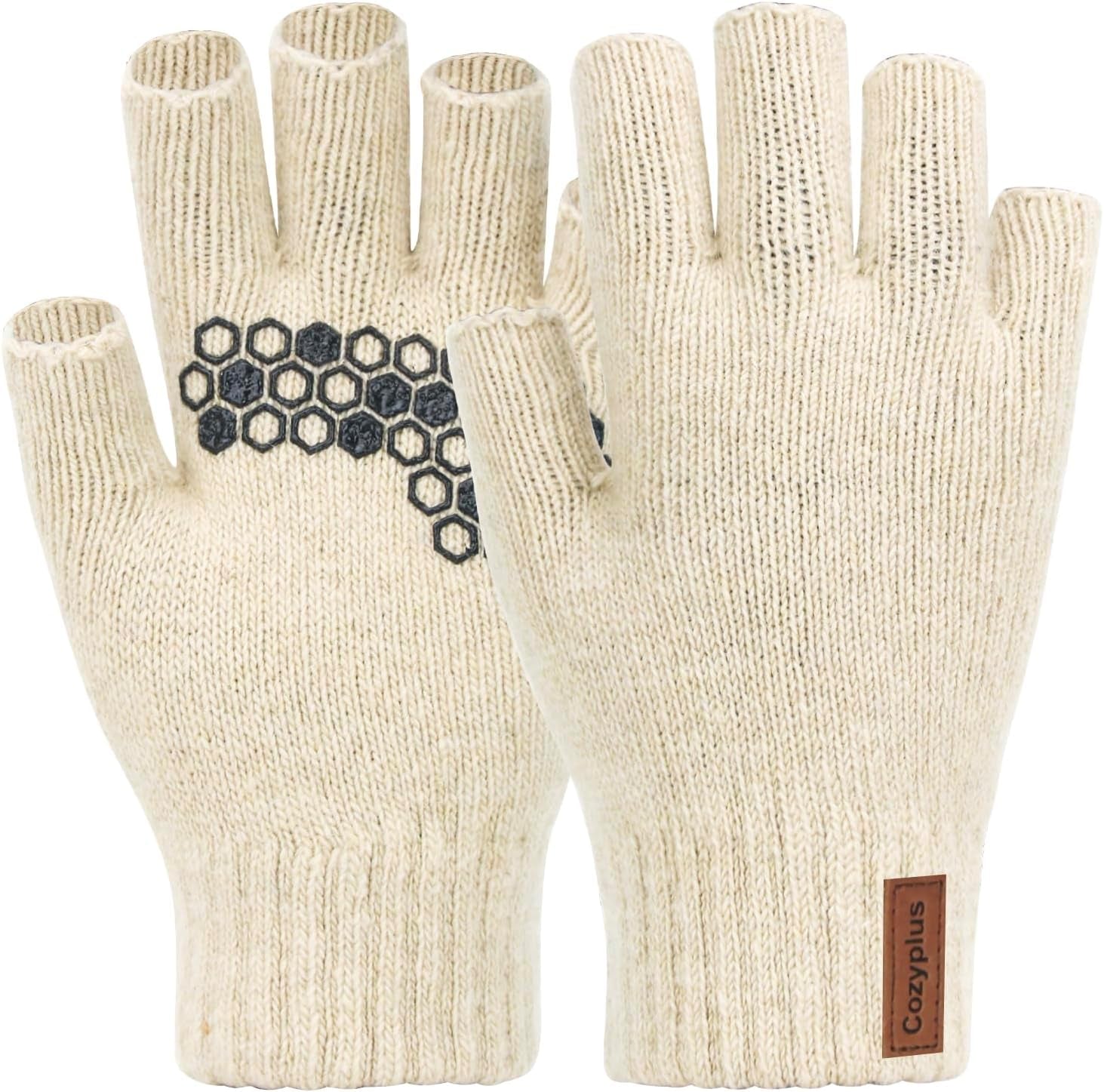 Merino Fingerless Gloves – Knitted Warmth