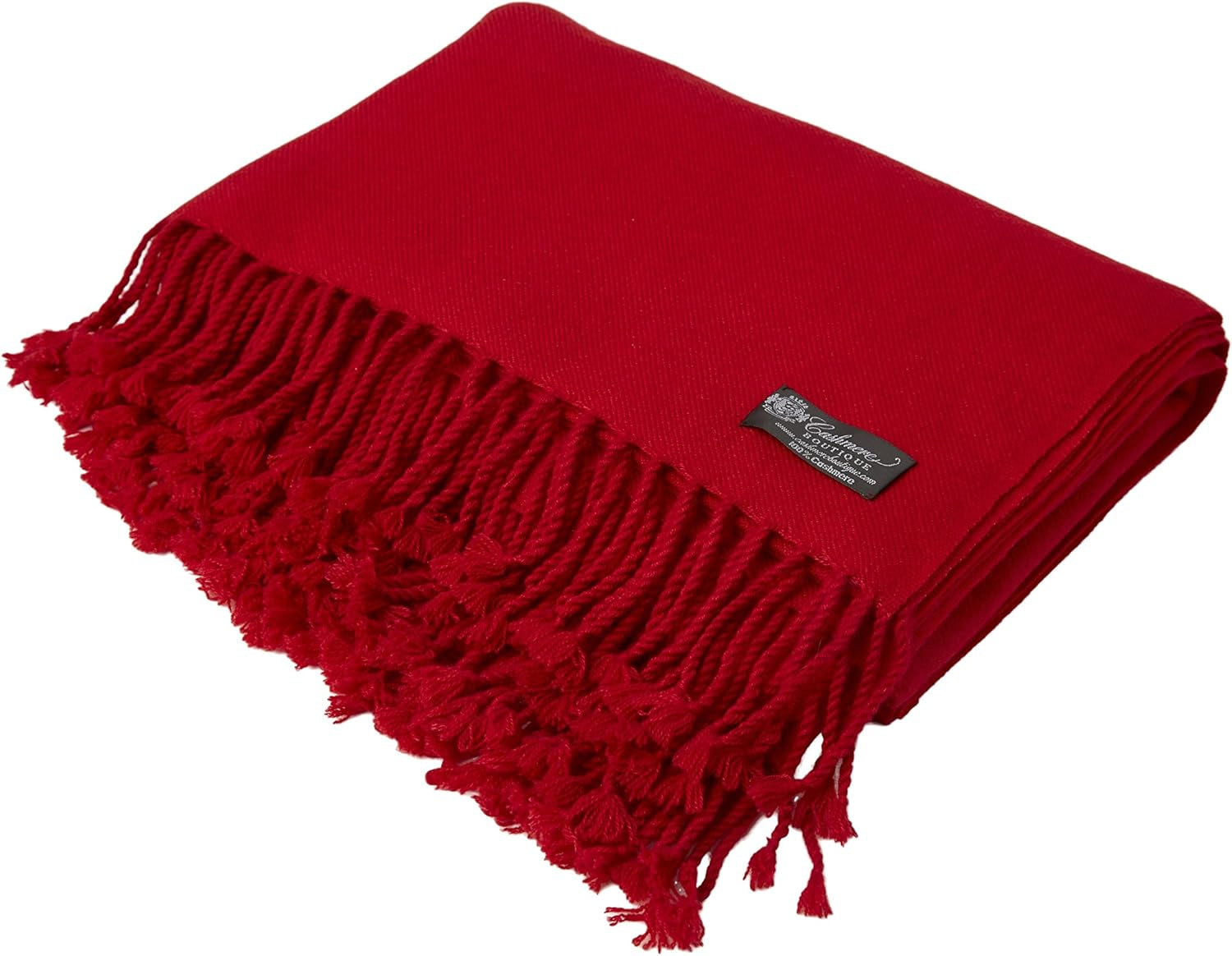 Cashmere Throw Blanket – Burgundy