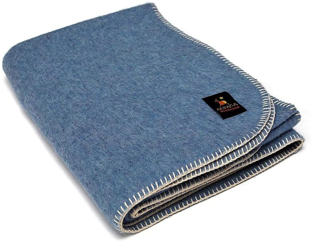 Heavyweight Alpaca Wool Blanket – Thick & Warm