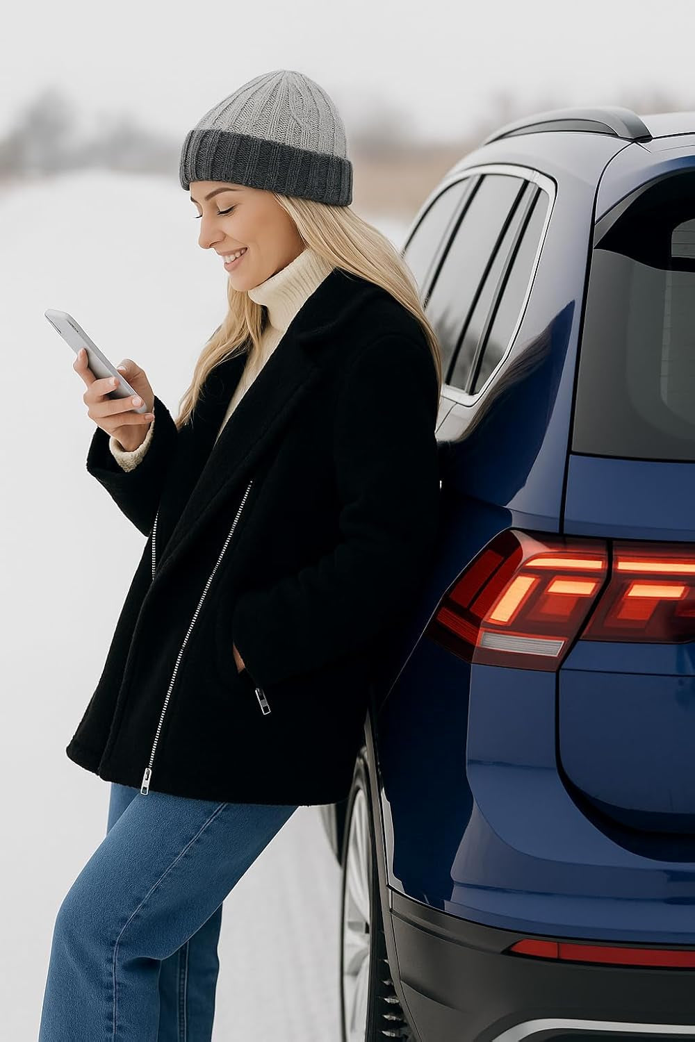 Alpaca Beanie – Reversible Design