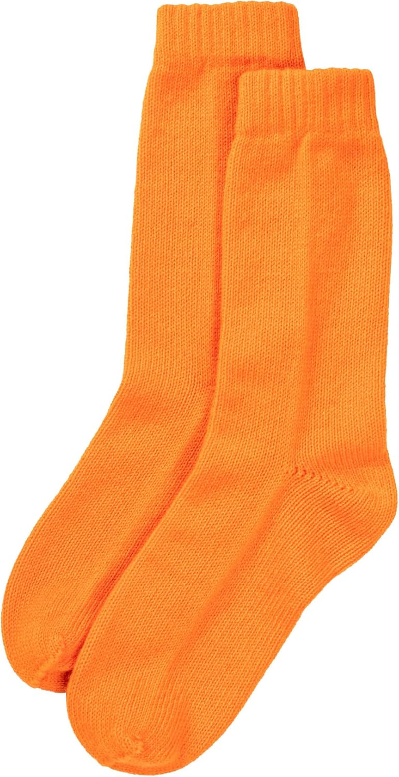 Cashmere Socks – Vibrant Orange