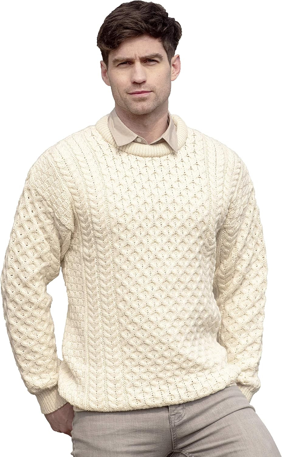 Merino Wool Sweater – Classic Irish Knit