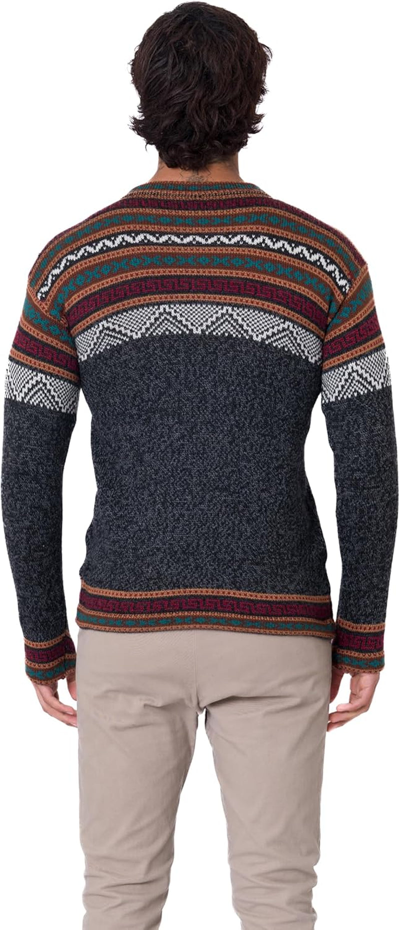 Alpaca Sweater – Cusco Geometric Pattern