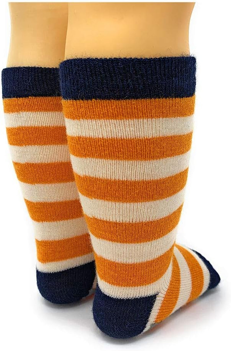Kids’ Alpaca Wool Socks – Stripes Design