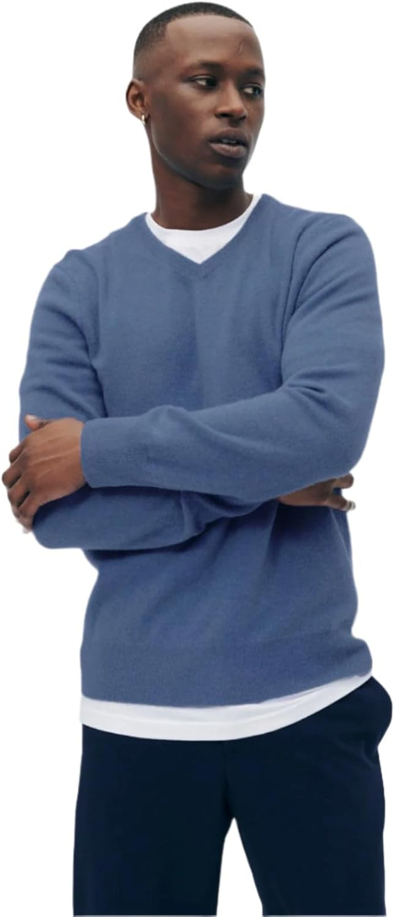 Men’s Cashmere V-Neck Sweater – Modern