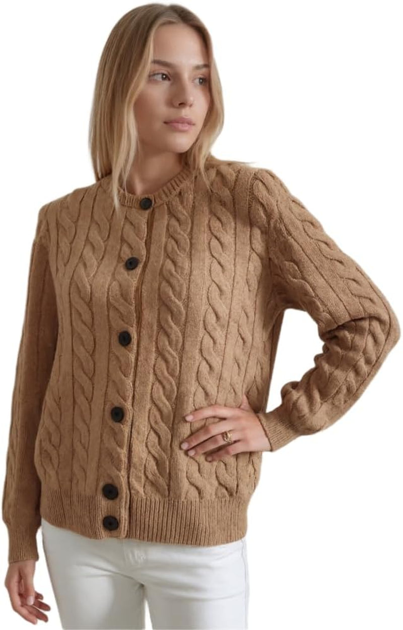 Merino Wool Knitted Jacket – Soft & Classic Knit