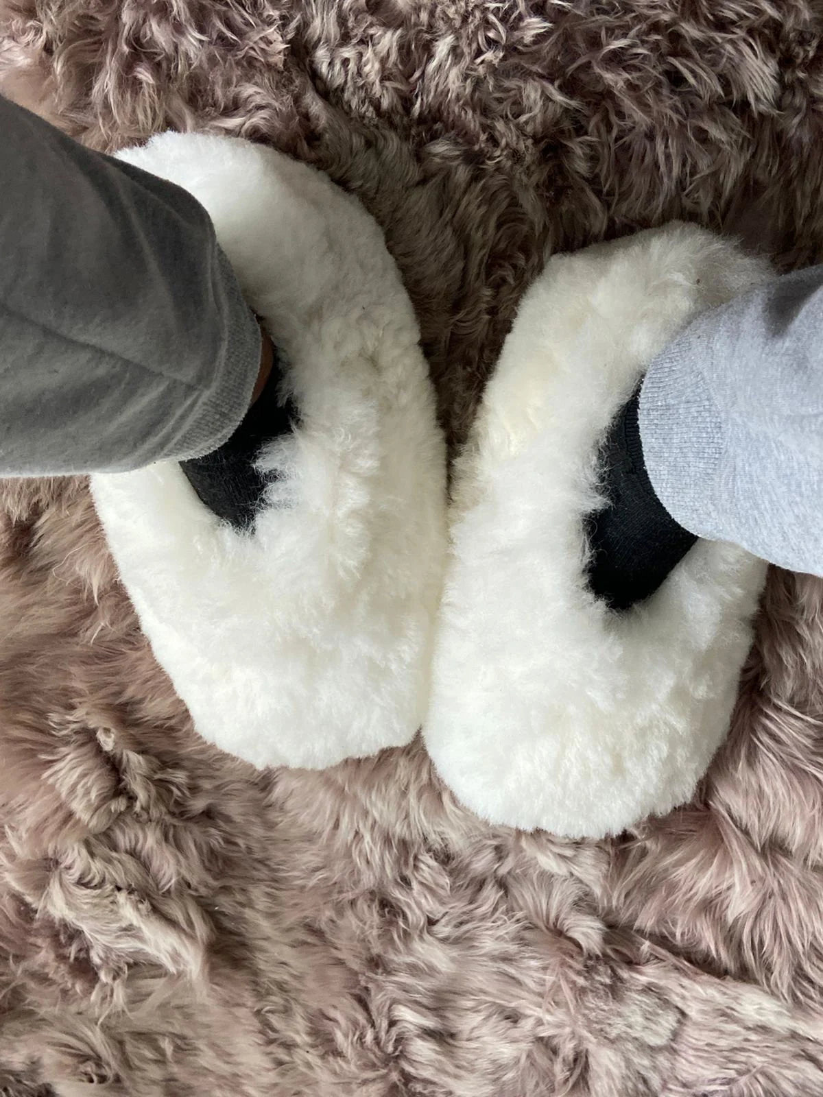 Alpaca Fur Slippers – Handmade from Peru