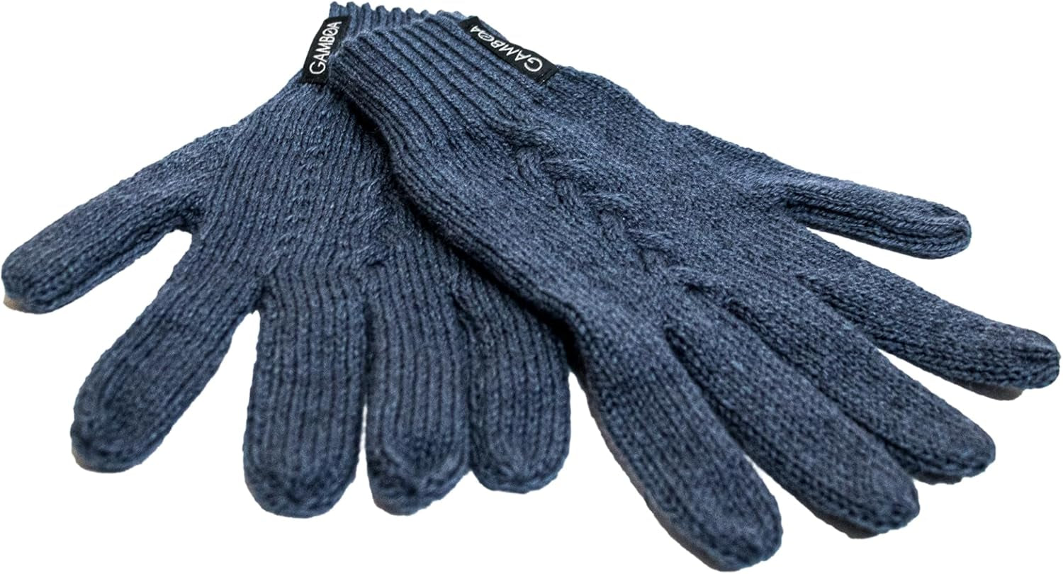 Alpaca Wool Gloves for Women Winter Knit Mittens for Womens