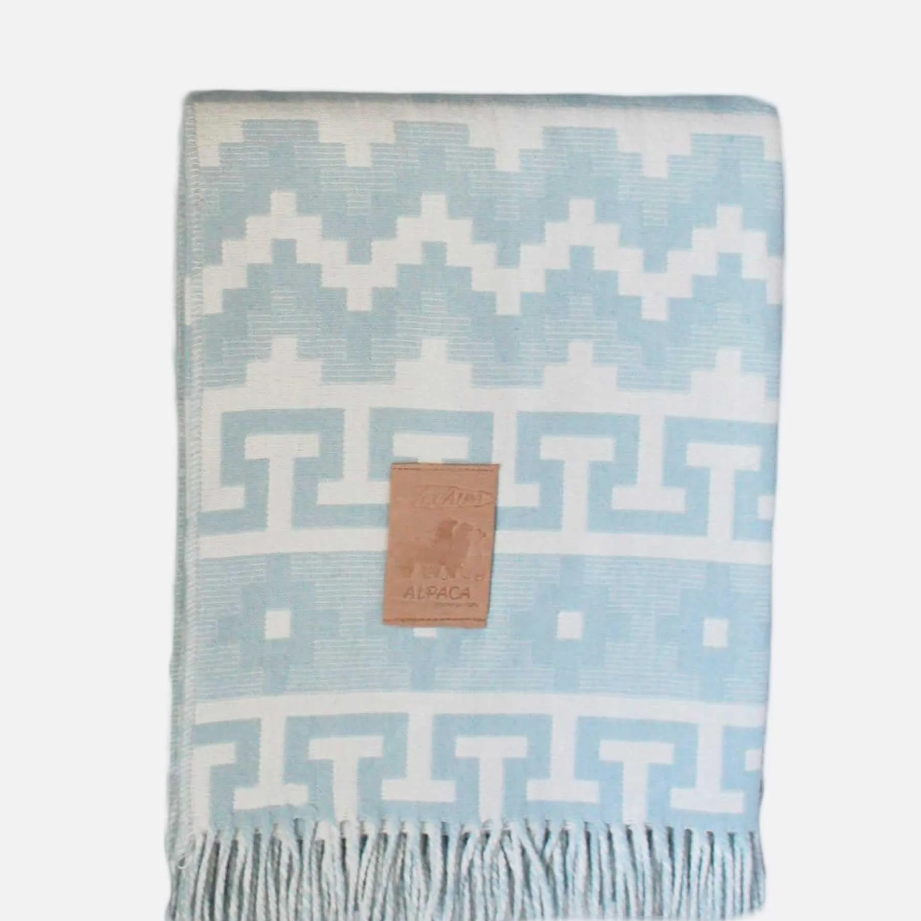 Alpaca Sofa Throw – Green Boho