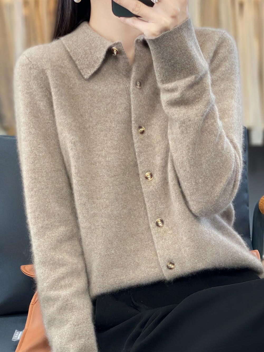 Merino Knitted Jacket – Relaxed Draped Style