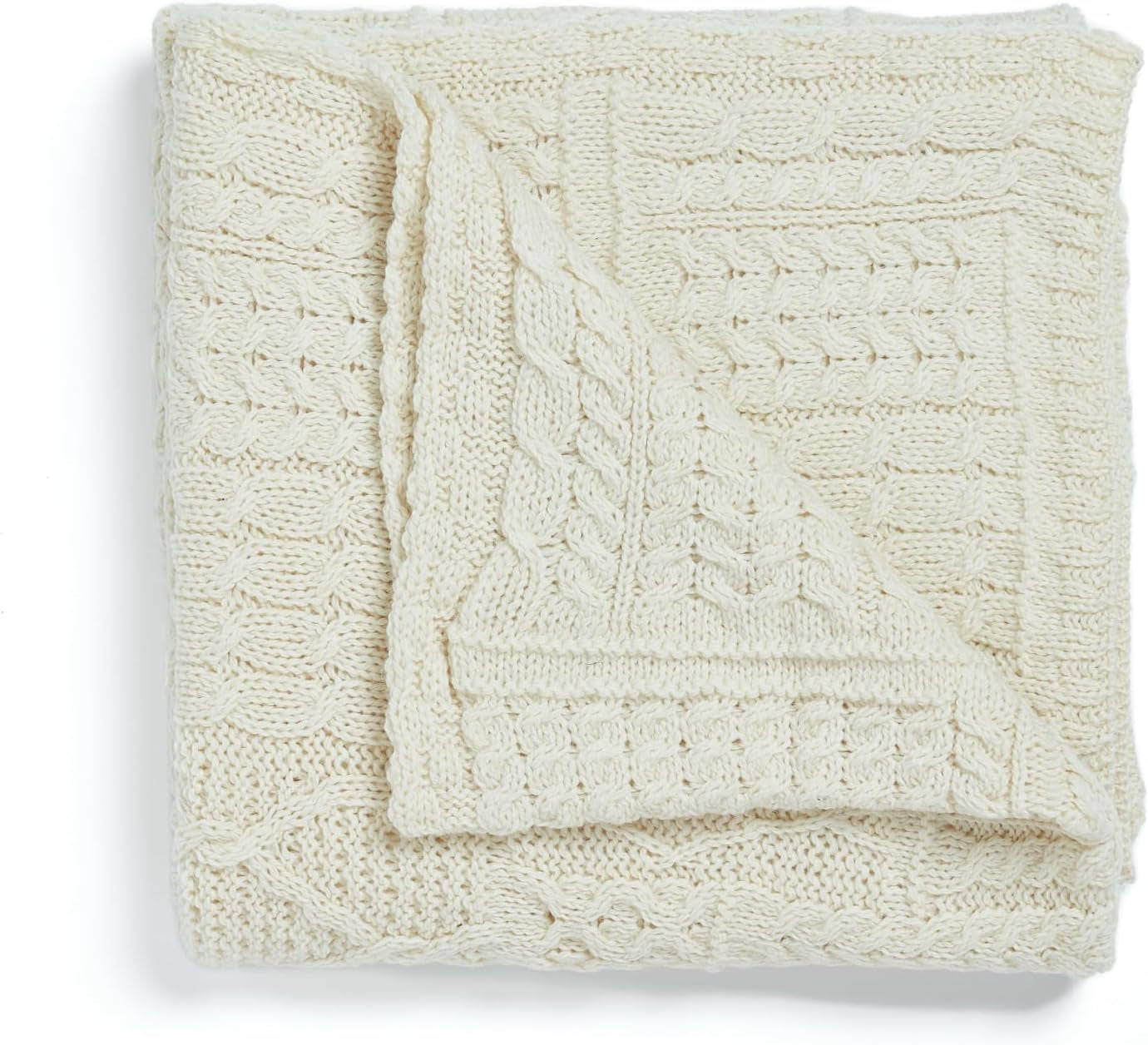 Merino Wool Throw Blanket - Patchwork