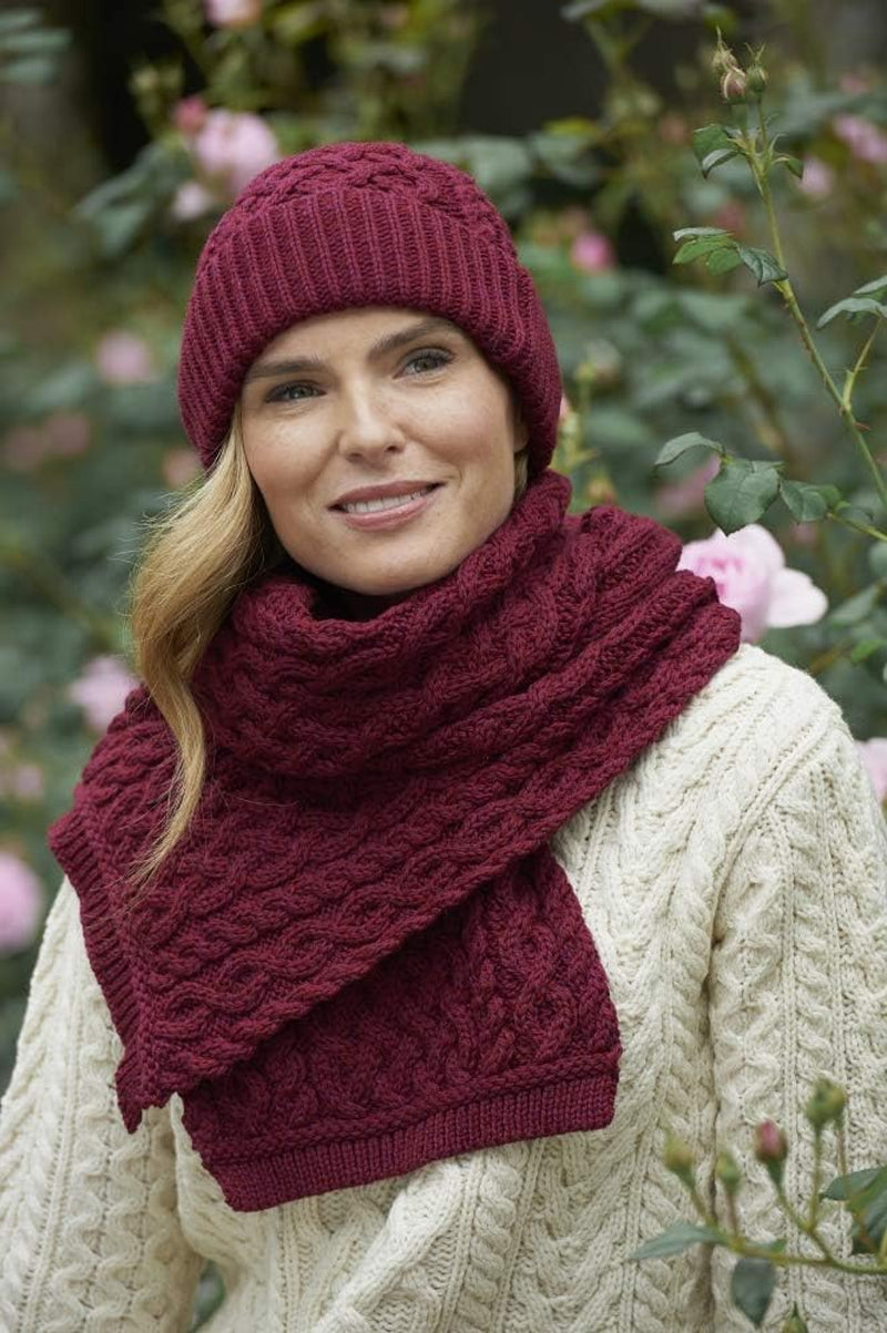 Merino Scarf – Trellis Pattern
