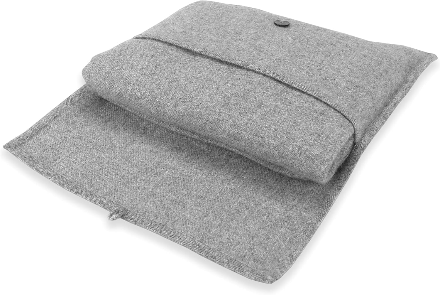 Cashmere Throw Blanket – Pouch Gray