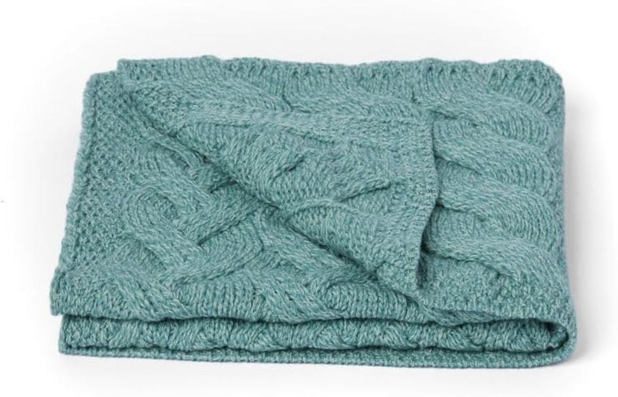 Merino Throw Blanket - Sea Foam Green