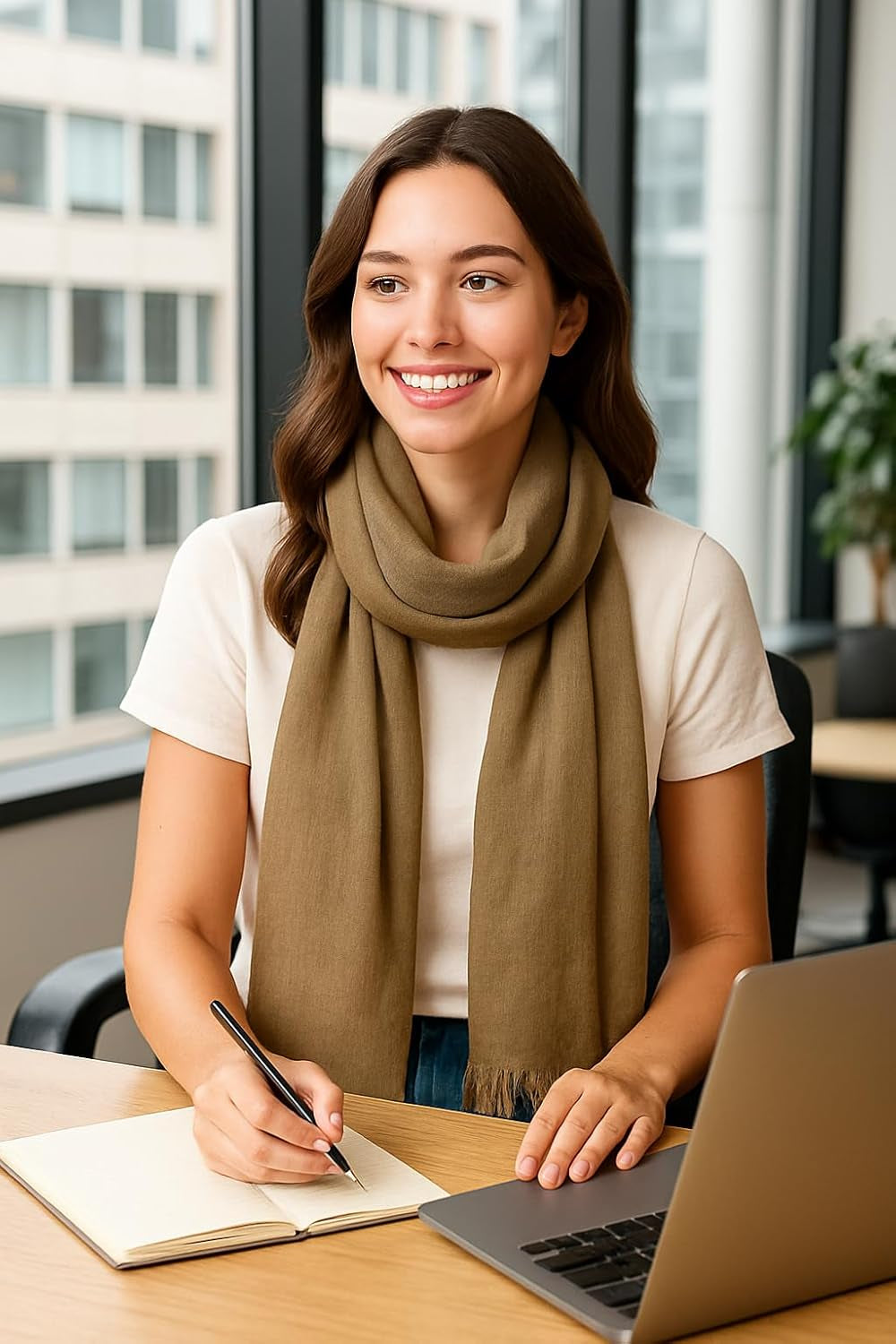 Merino Wool Scarf – Spring Style