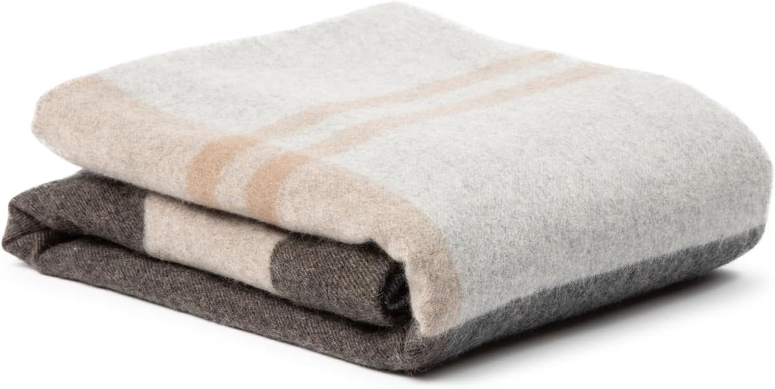 Cashmere Throw Blanket – Stripe Pattern