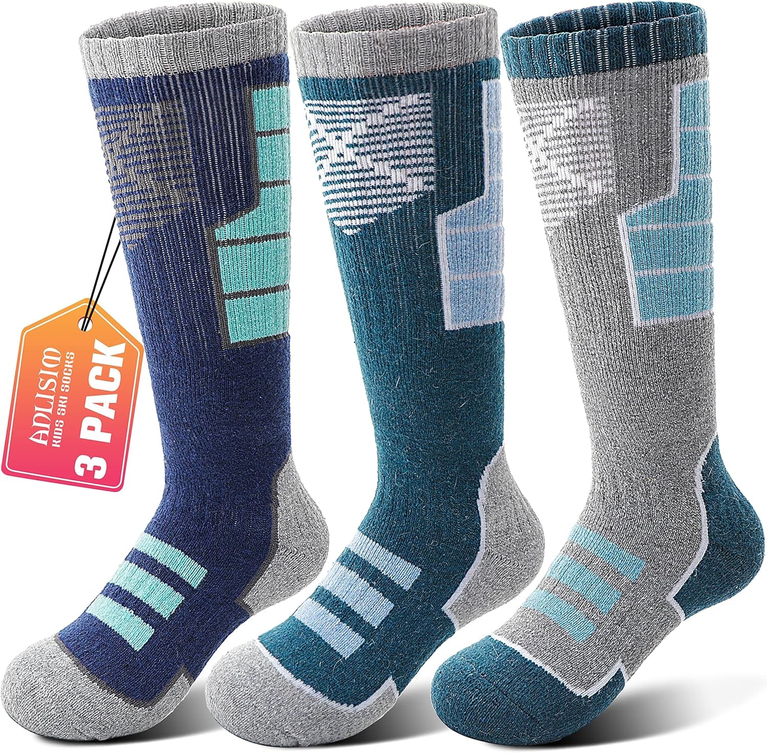 Merino Thermal Socks – Kids Ski & Snowboard