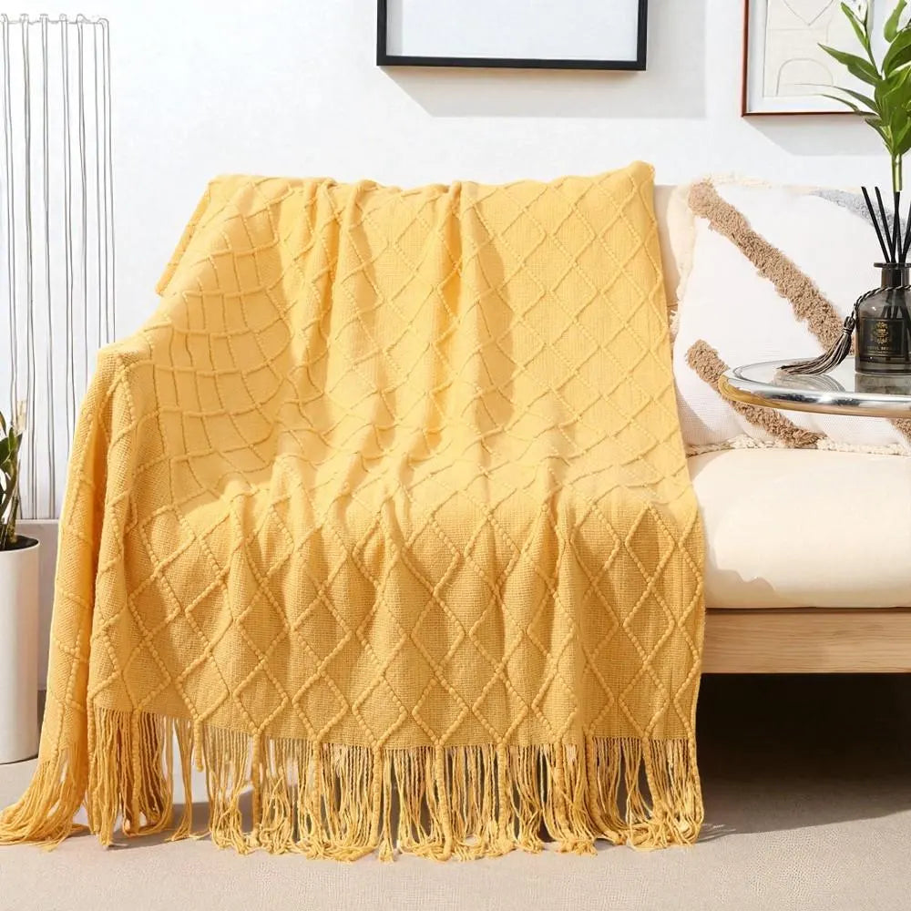 Cashmere Sofa Throw – Handmade
