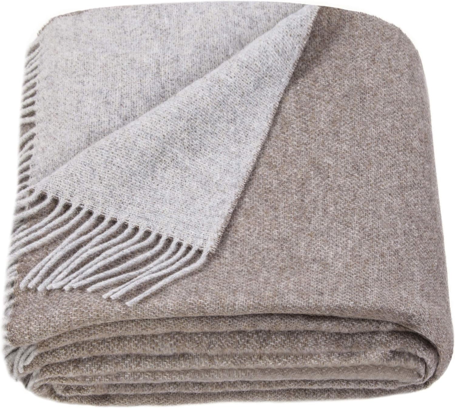 Merino Throw Blanket - Gradient Square