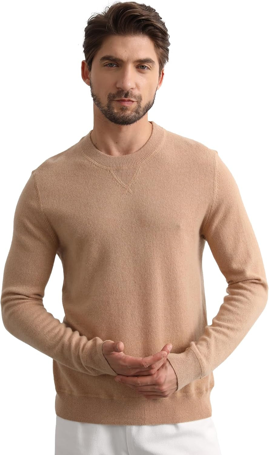 Cashmere Men's Sweater – Essential Base Crewneck
