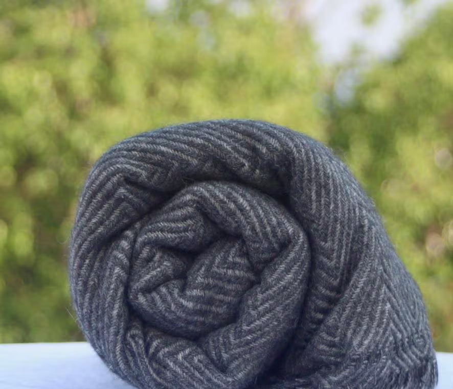 Cashmere Sofa Thr White-Black, Throw, All-Season, Soft, Home Decor, Gift