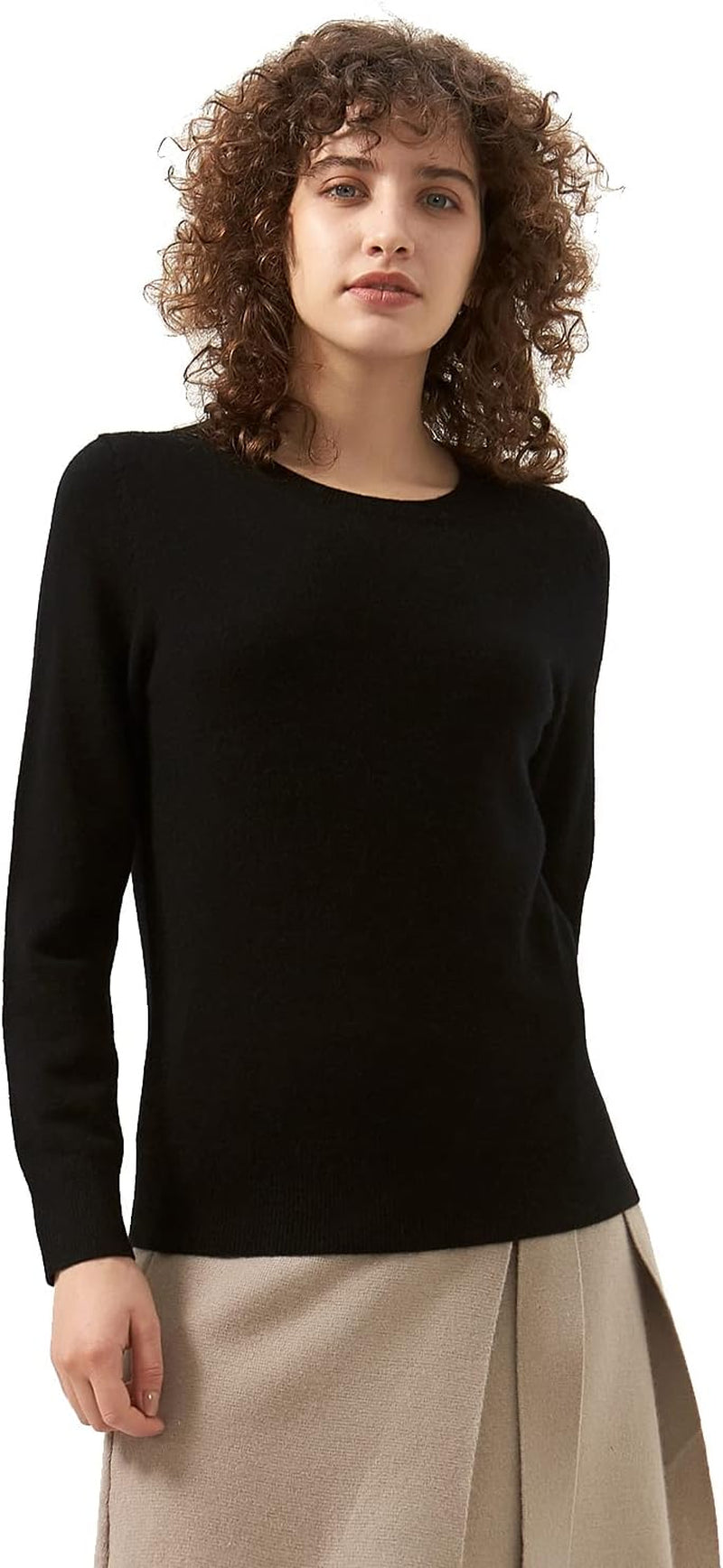 Cashmere Sweater – Cream White Classic