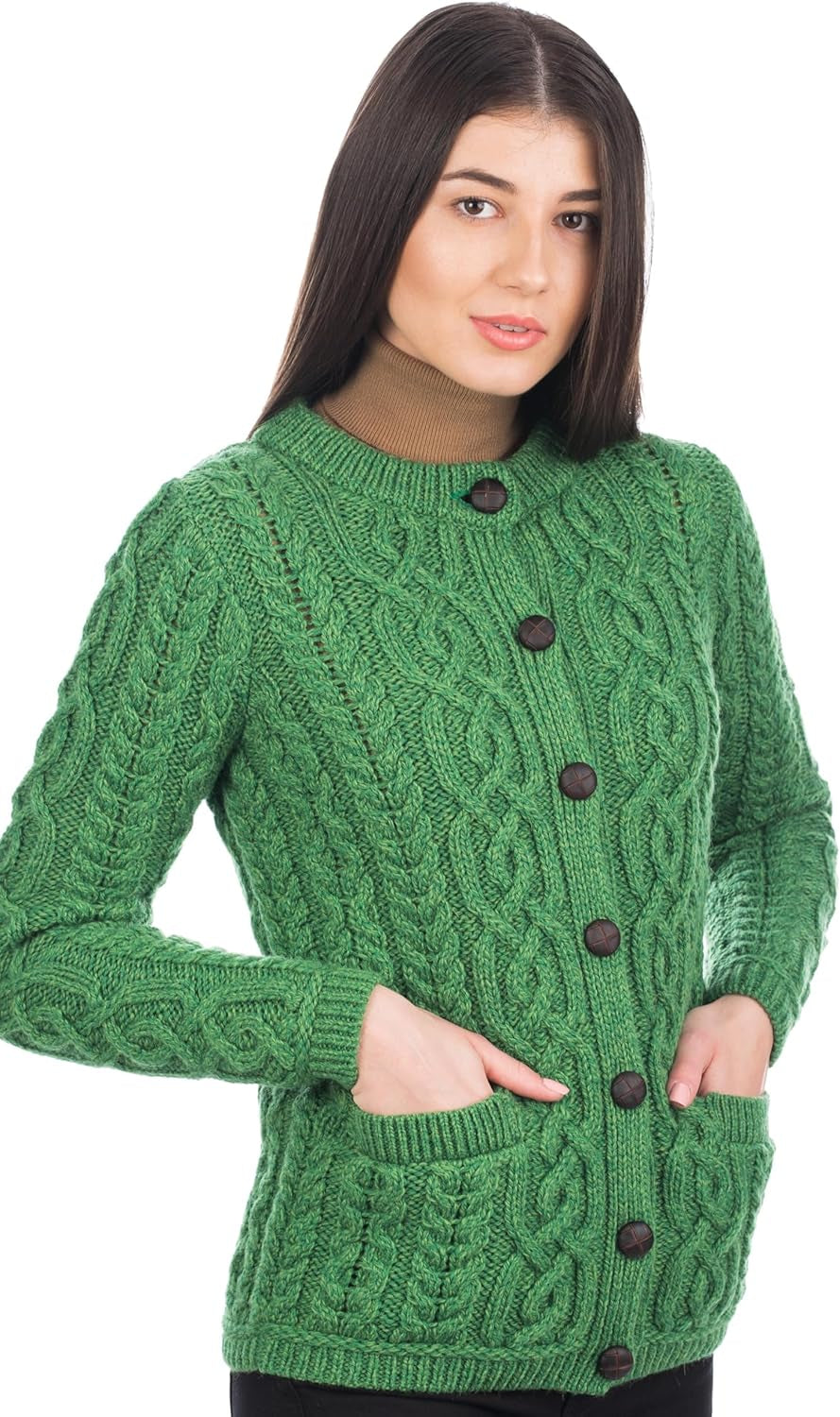 Merino Wool Jacket – Soft Knit with Pockets