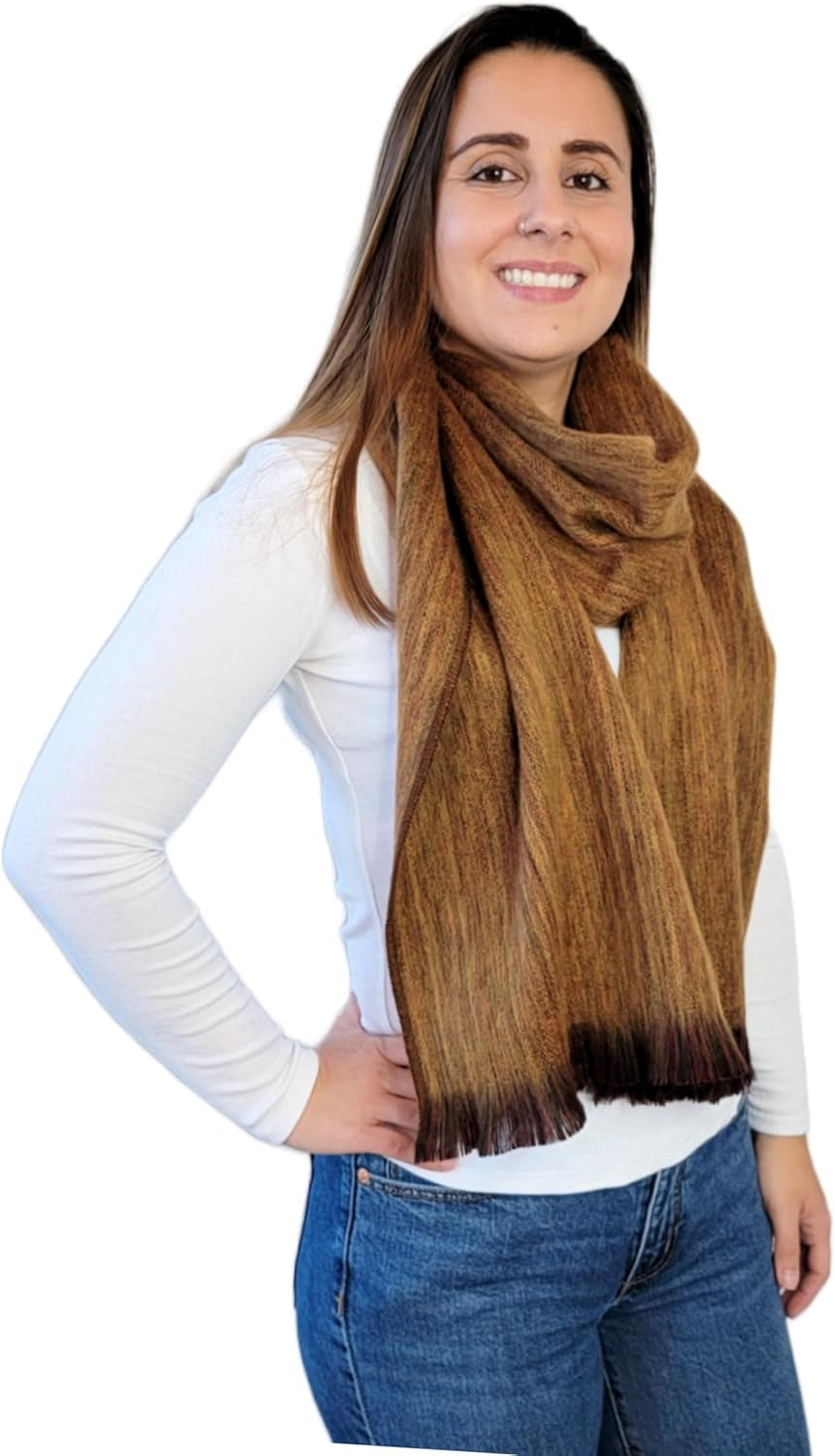 Alpaca Wool Scarf – Ecuadorian Handwoven