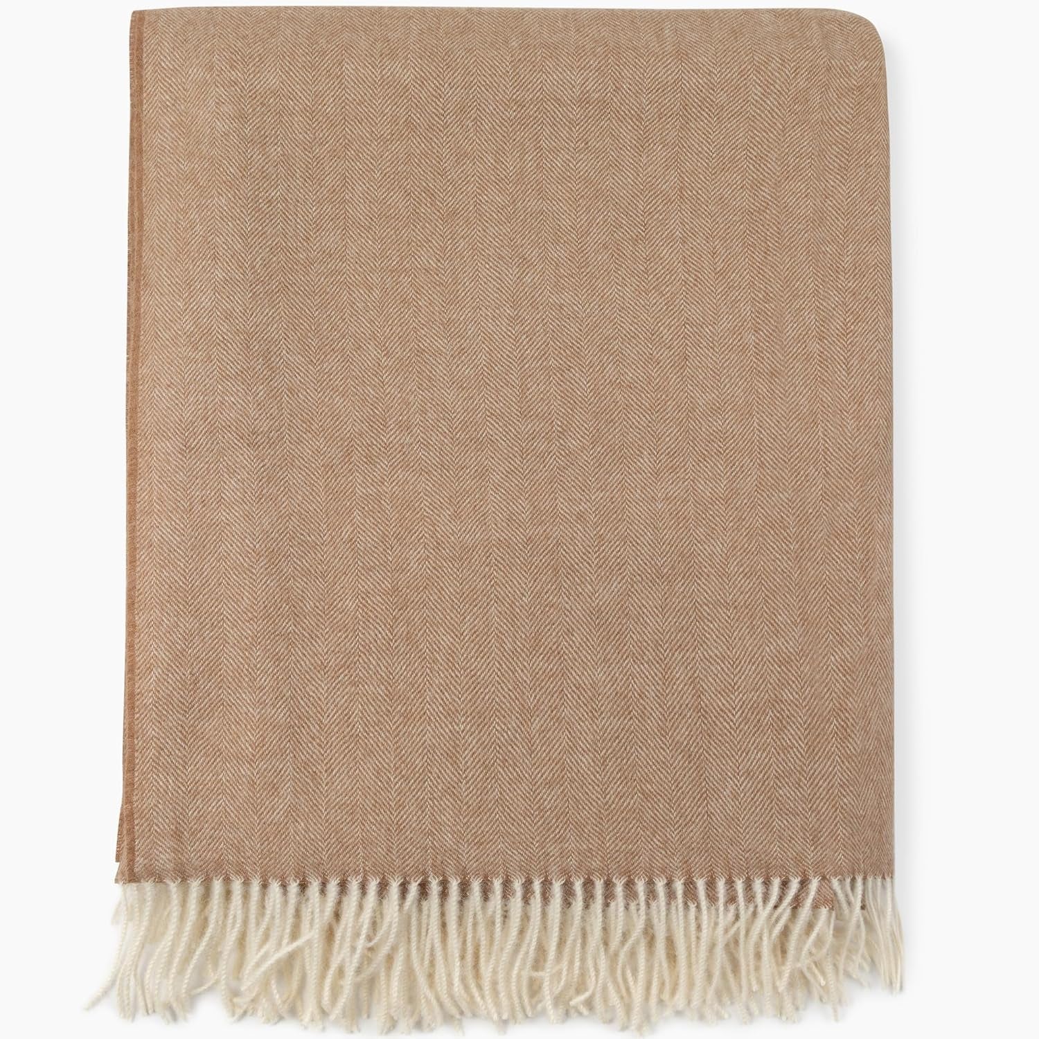 Alpaca Wool Throw Blanket – Chocolate Design