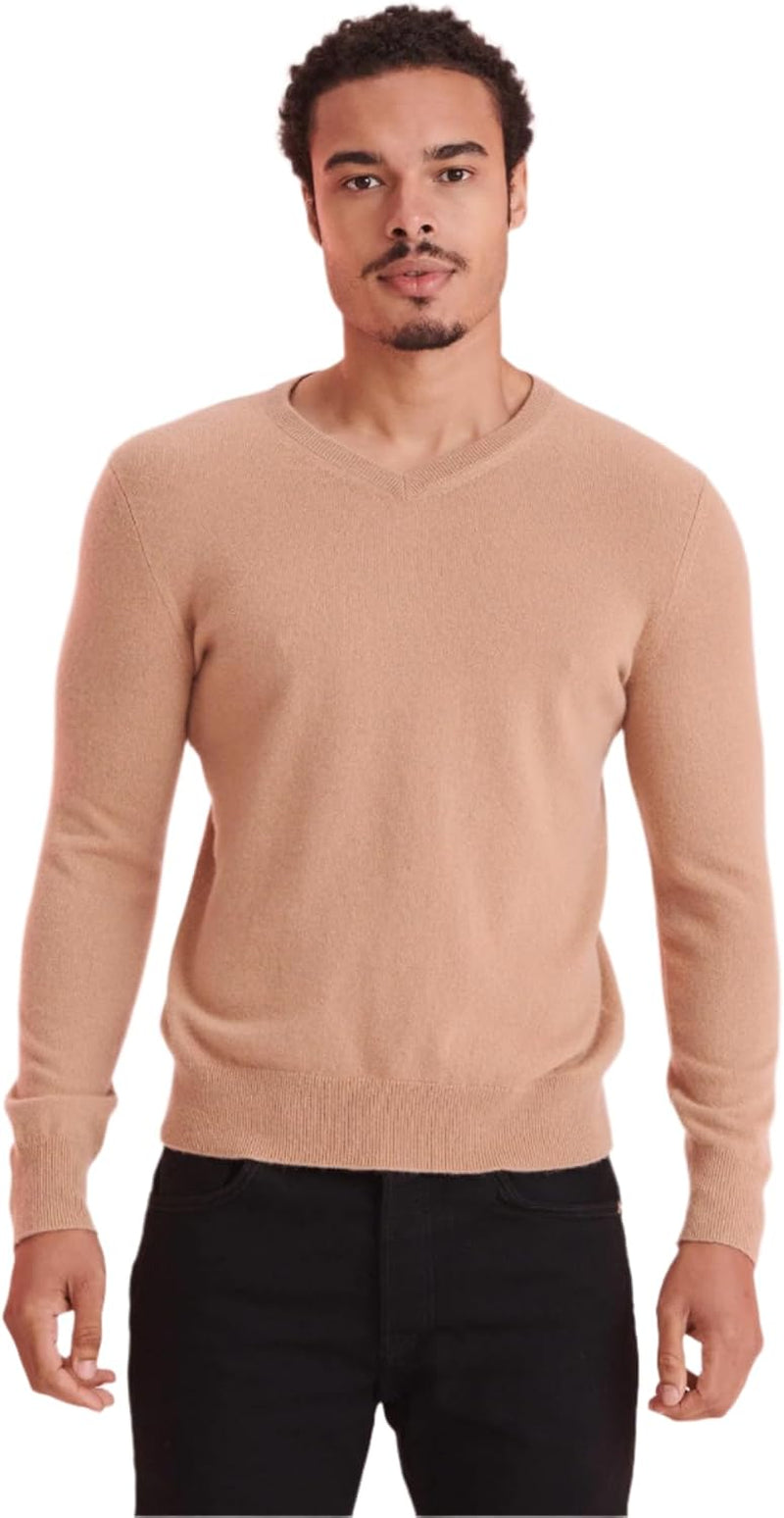 Men’s Cashmere V-Neck Sweater – Modern