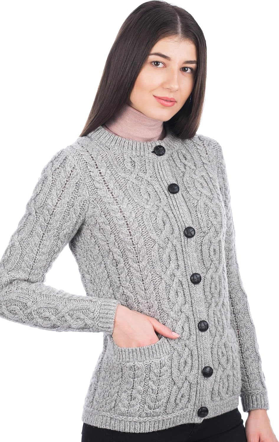 Merino Wool Jacket – Soft Knit with Pockets