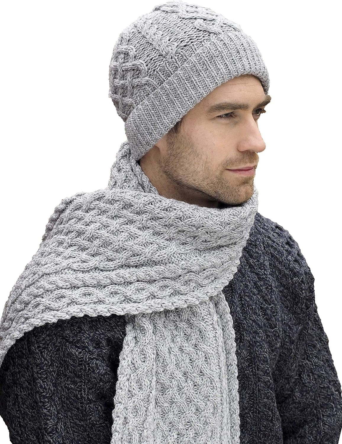 Merino Beanie – Textured Knit Warmth