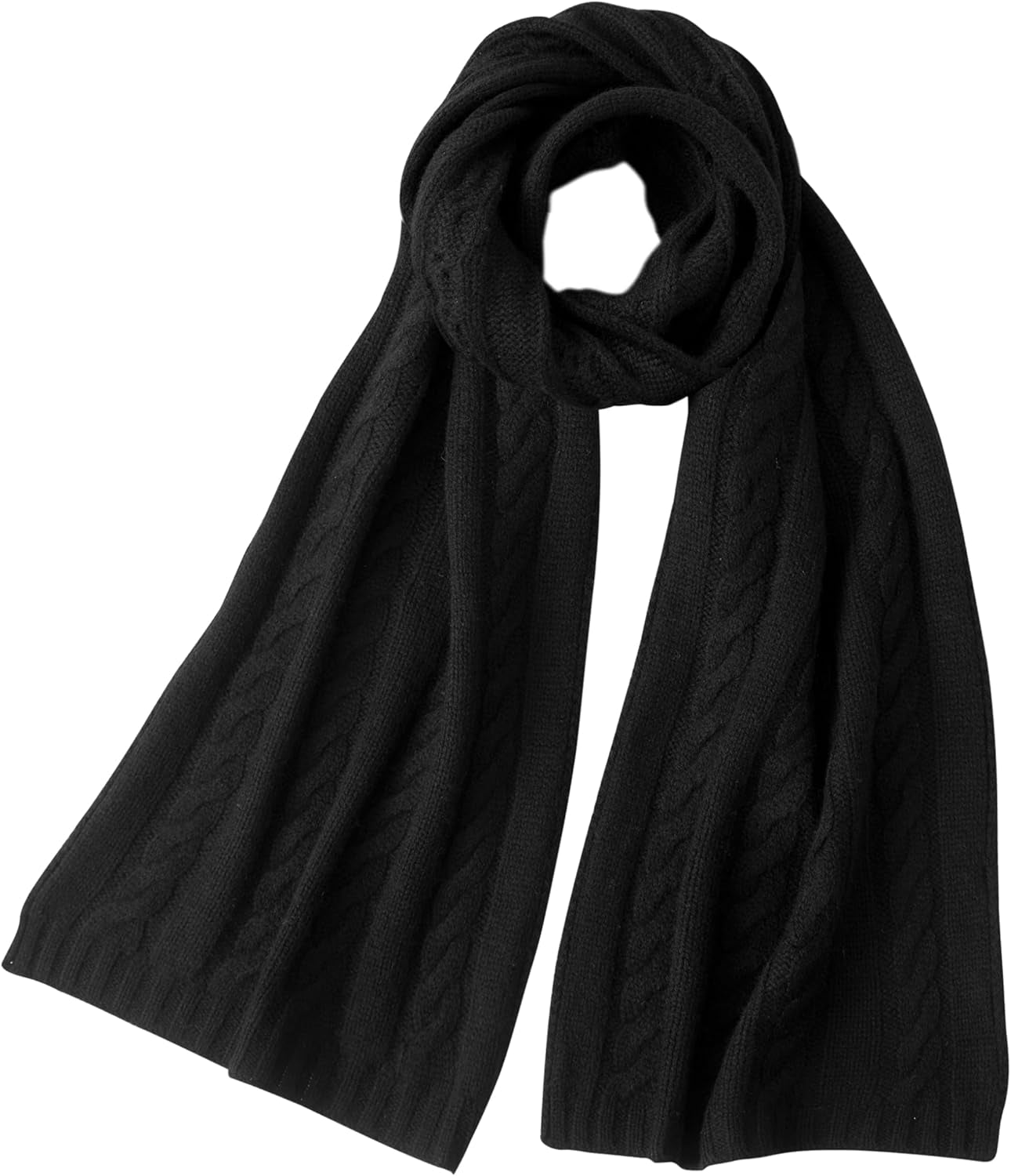 Cashmere Scarf – Cable Stitch Scarf