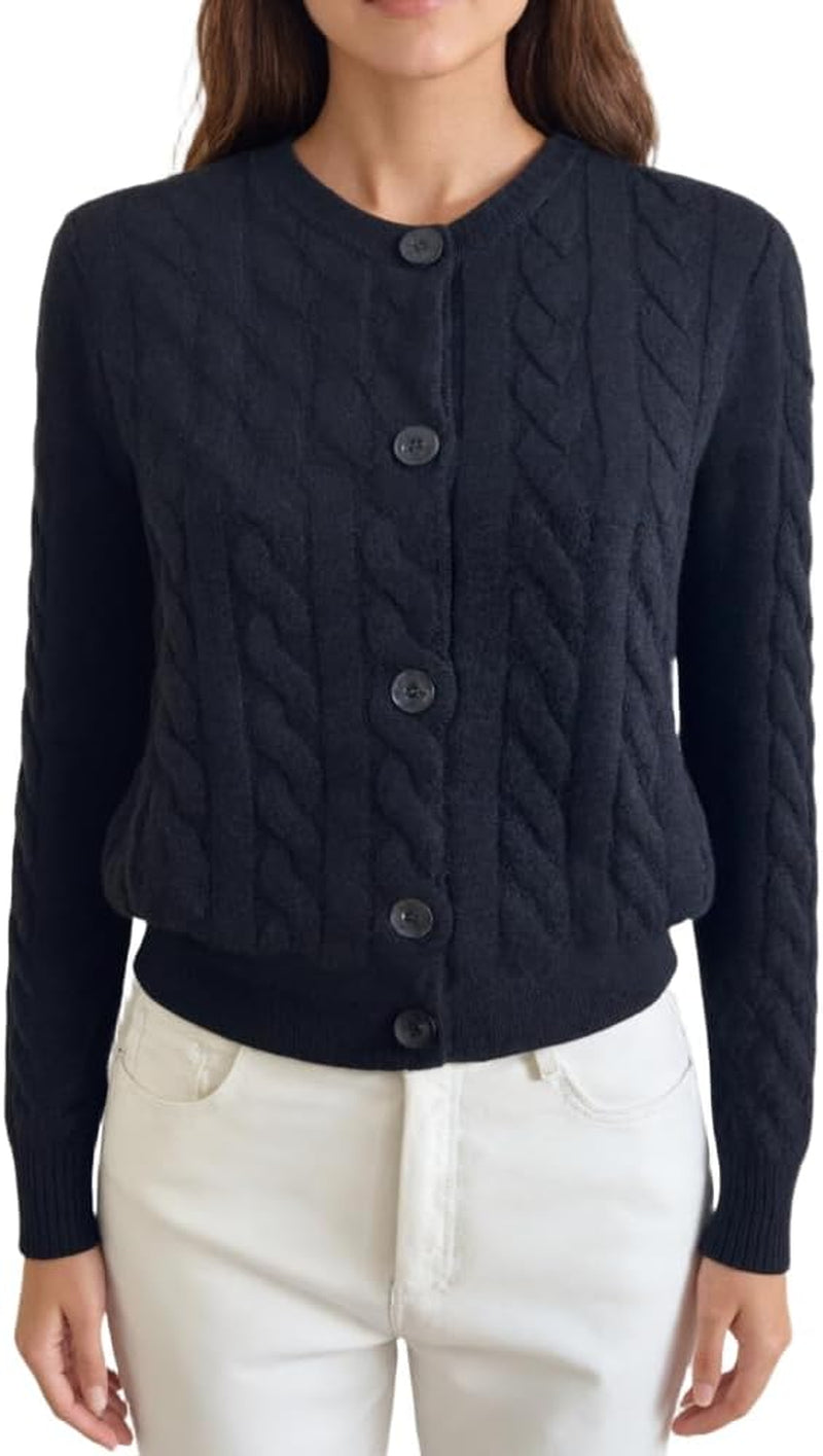 Merino Wool Knitted Jacket – Soft & Classic Knit