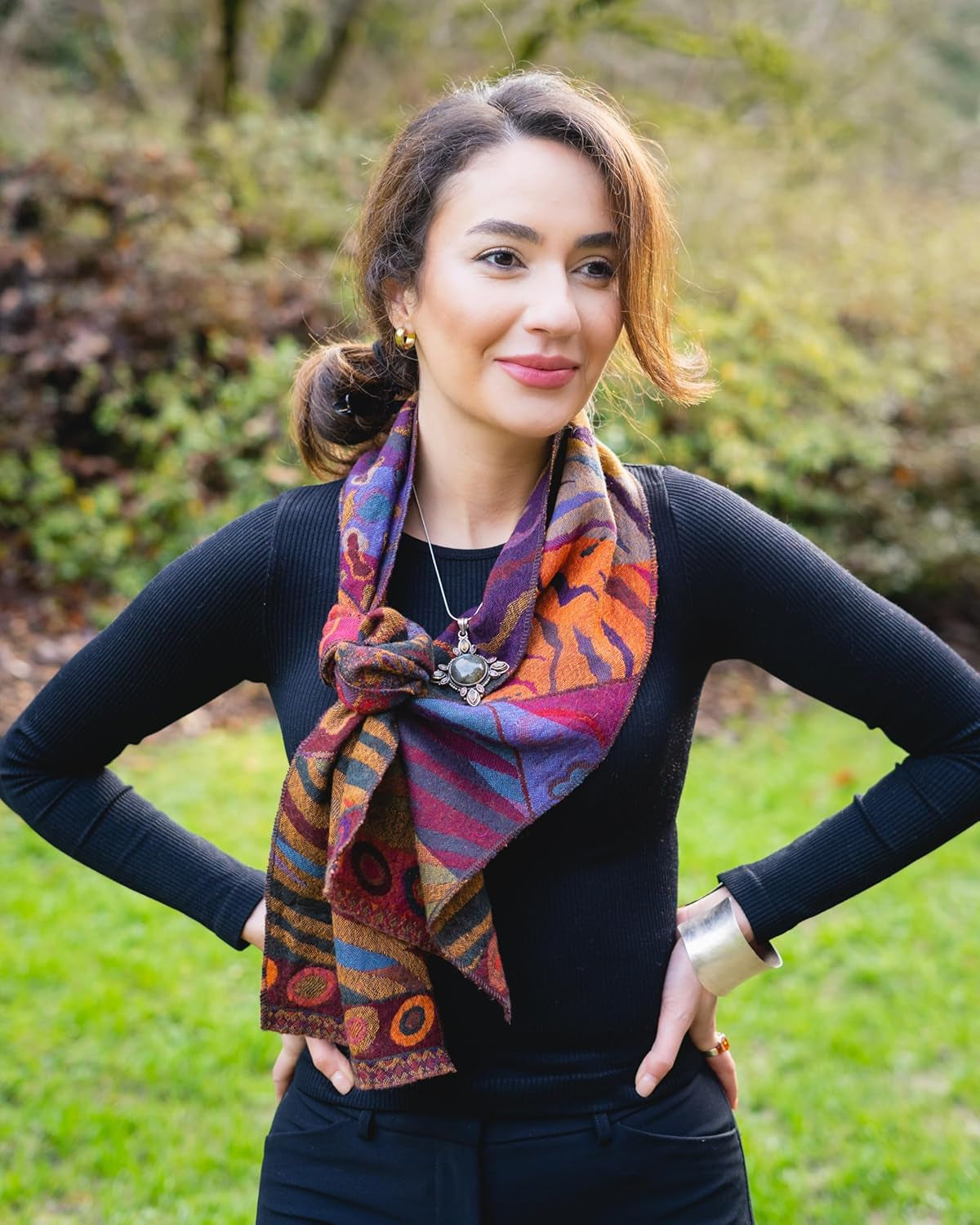 Merino Scarf – Reversible Style
