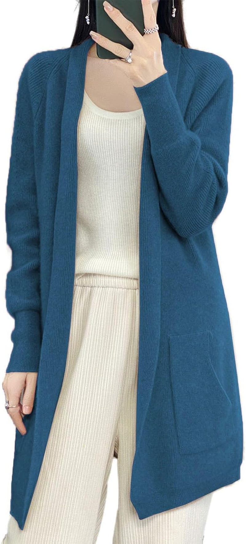 Merino Knitted Jacket – Relaxed Fit with Pockets