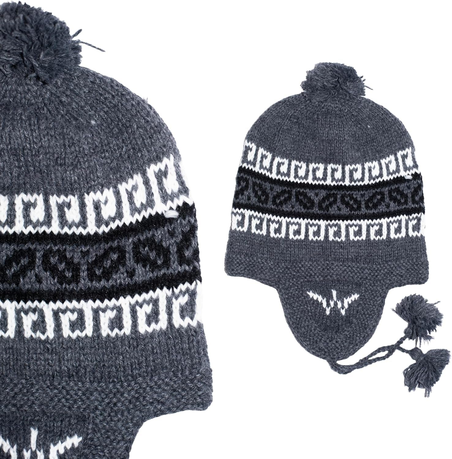 Alpaca Hat – Traditional Gray Knit