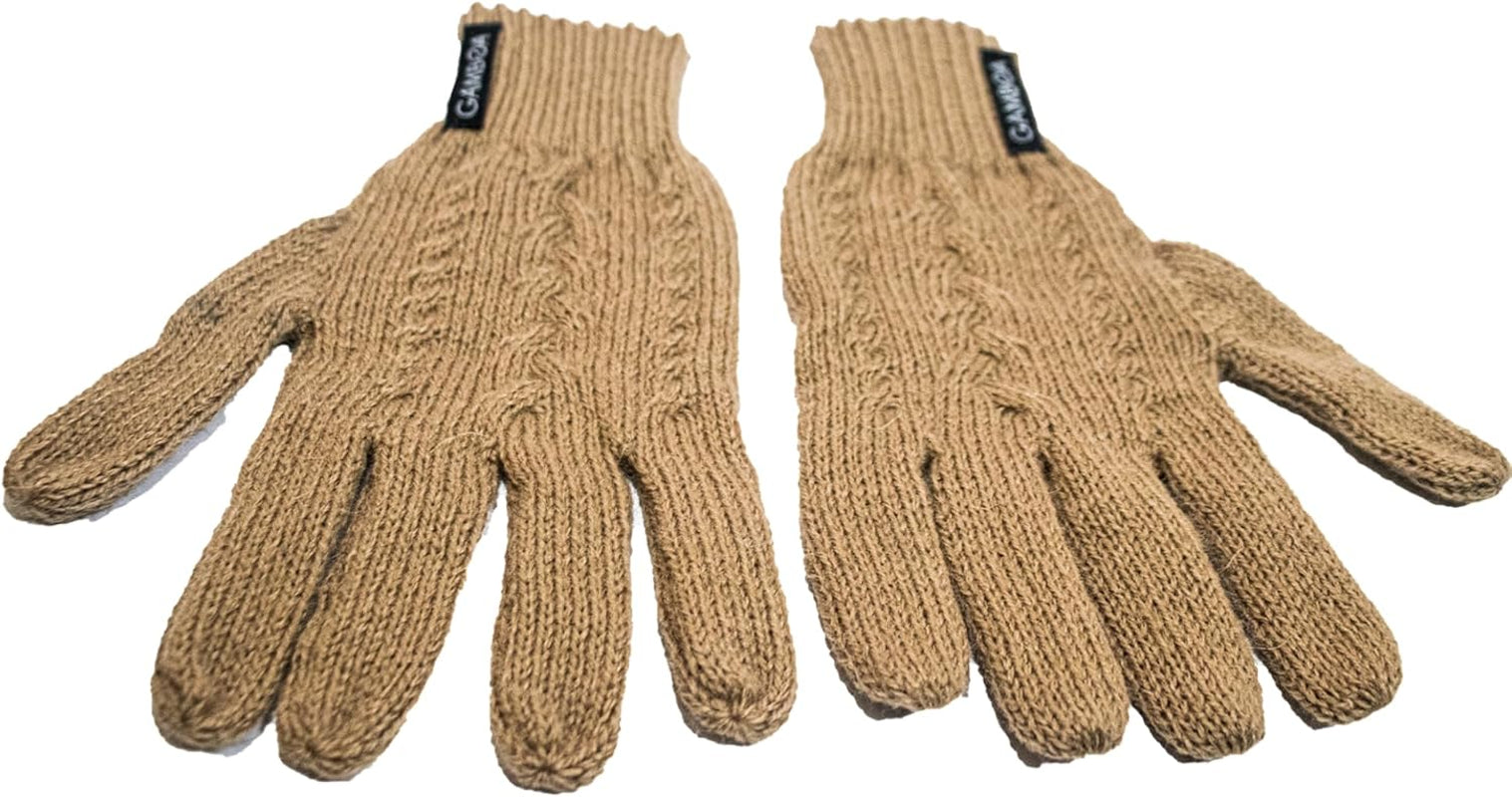 Alpaca Wool Gloves for Women Winter Knit Mittens for Womens