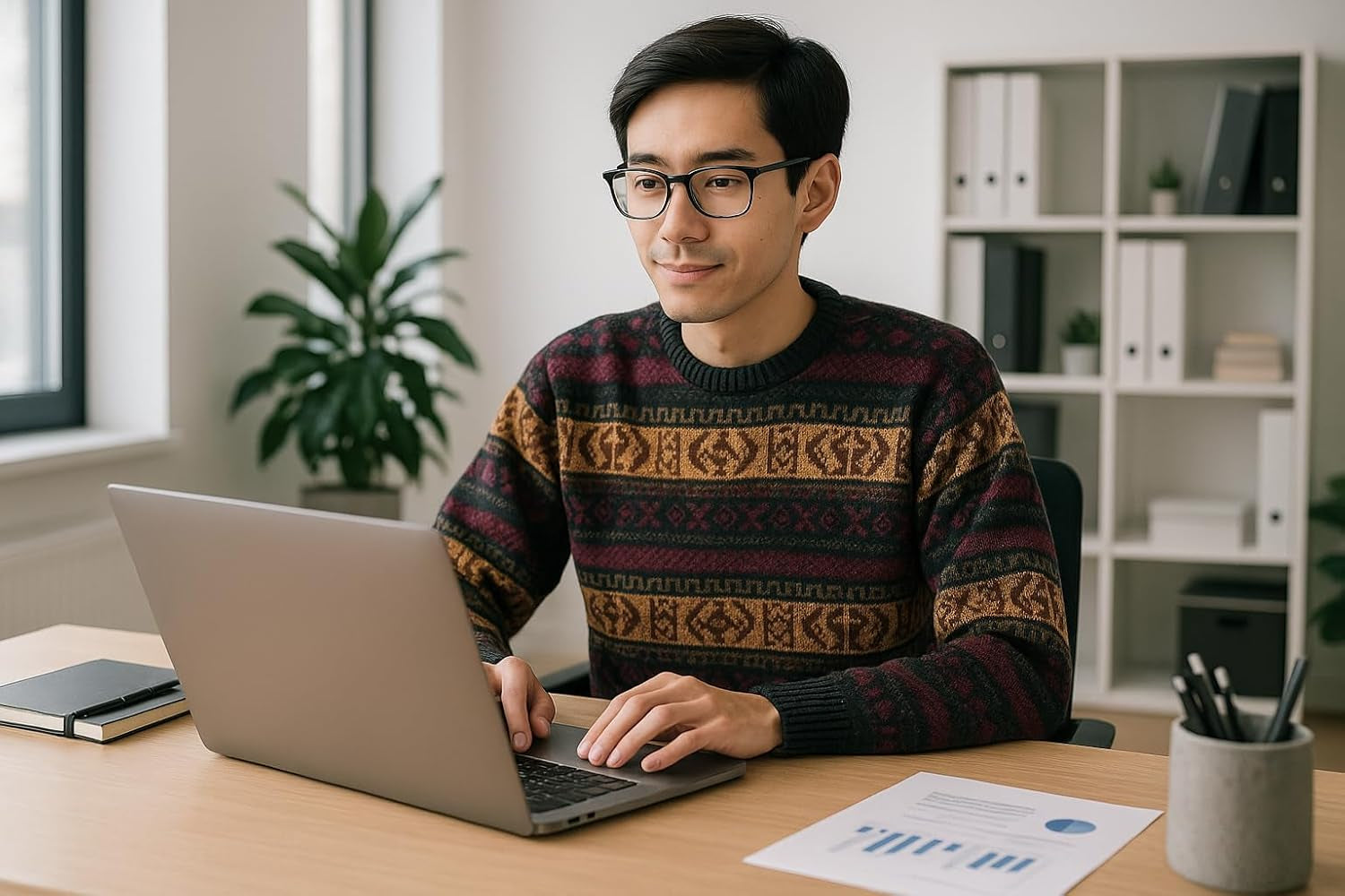 Alpaca Sweater – Geometric Style