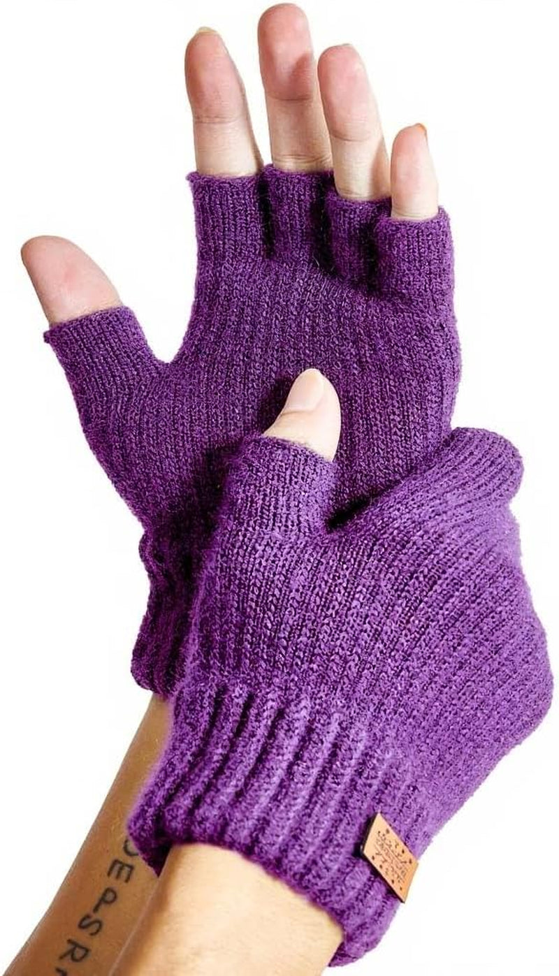 Fingerless Alpaca Gloves – Soft & Functional