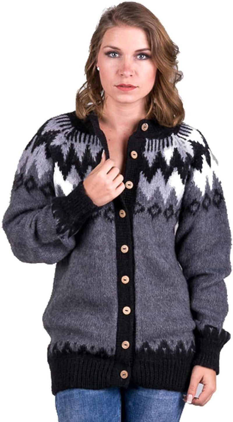 Alpaca Cardigan Sweater for Women