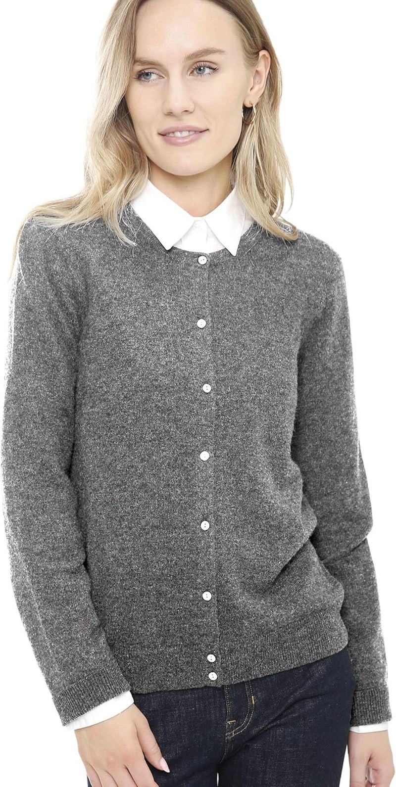Women’s Cashmere Jacket – Charcoal