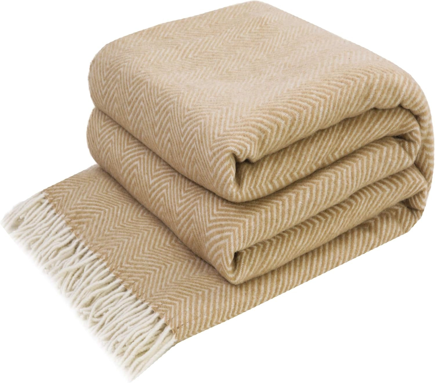 Merino Throw Blanket - Gradient Square