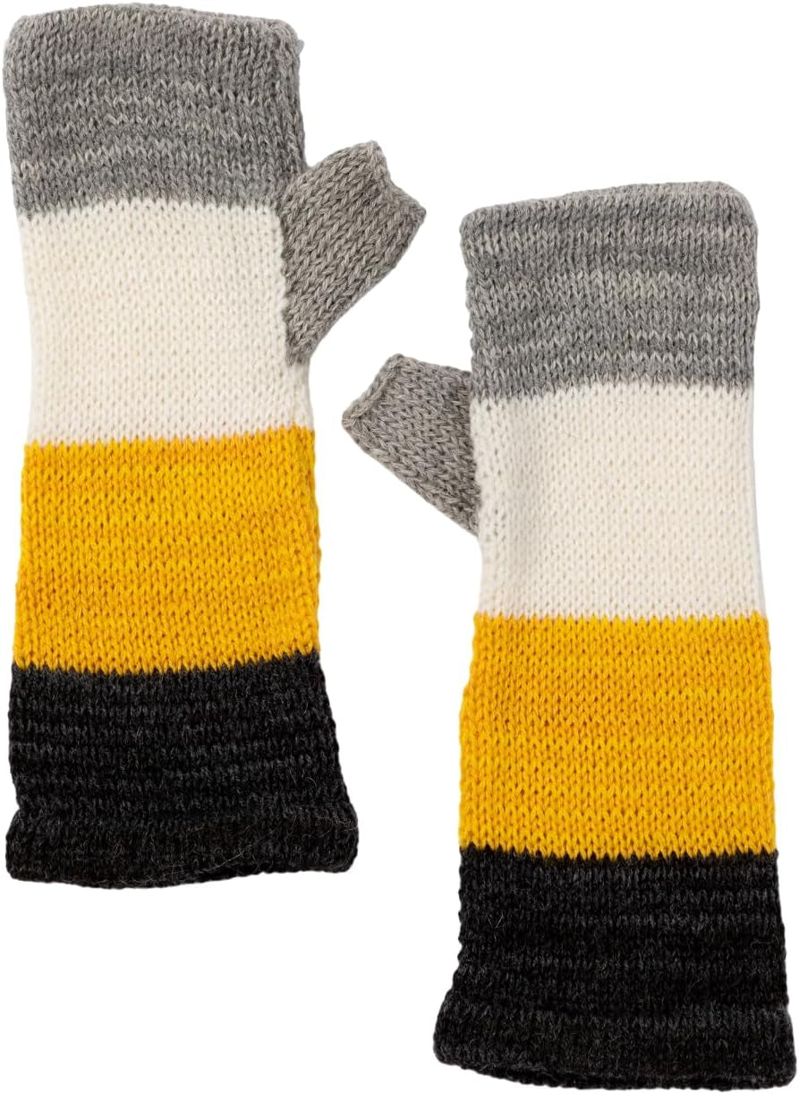 Alpaca Fingerless Gloves – Handmade