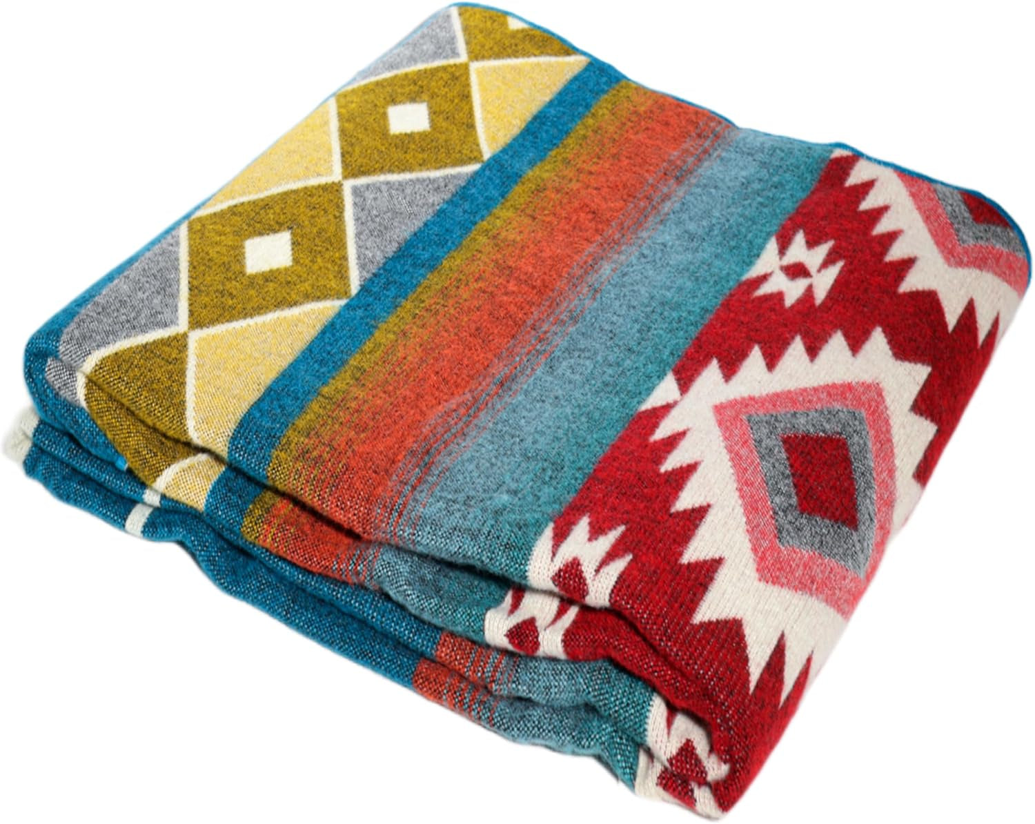 Alpaca Wool Throw Blanket – Native Pattern