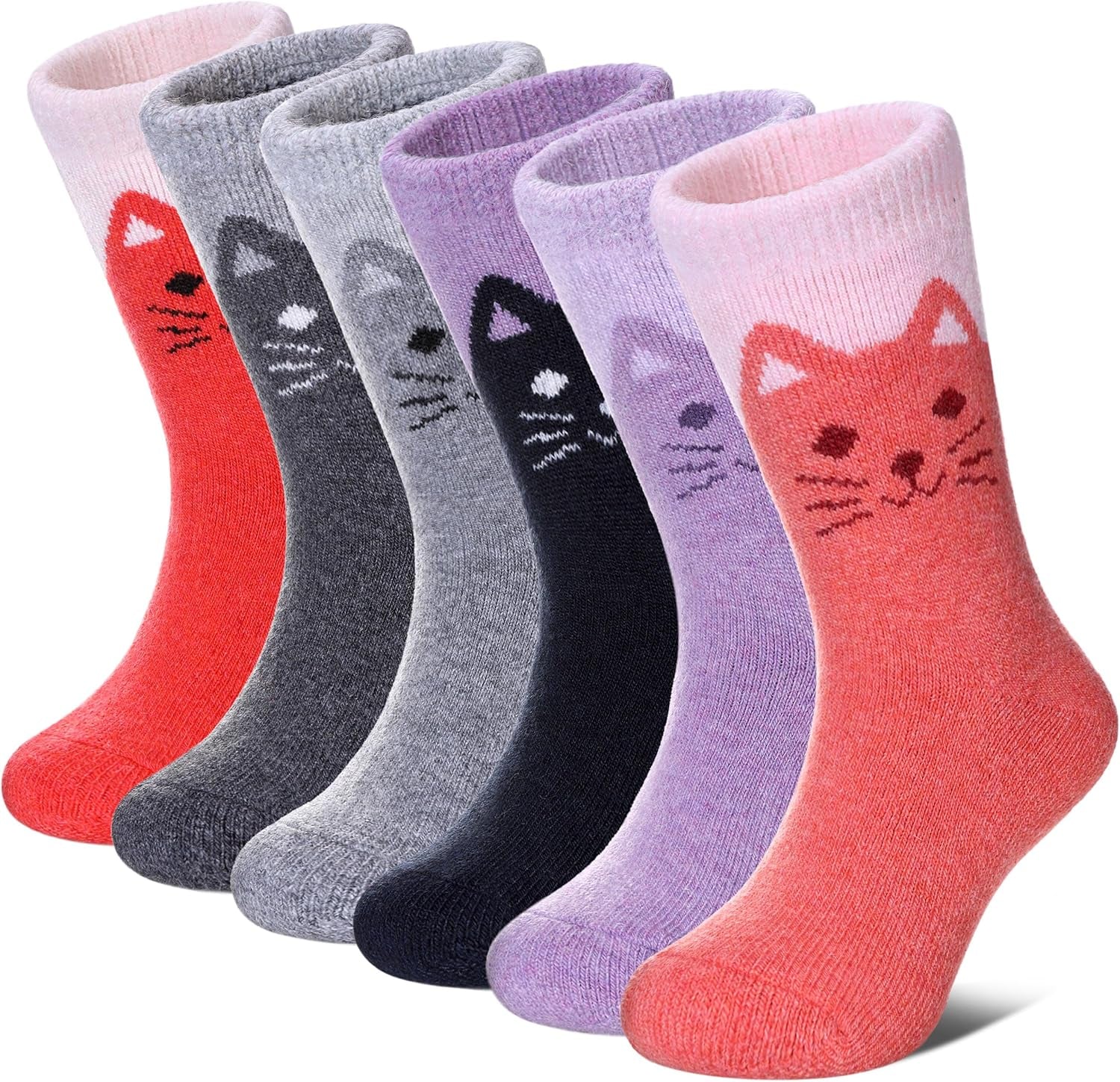 Merino Kids Socks – Cats Design