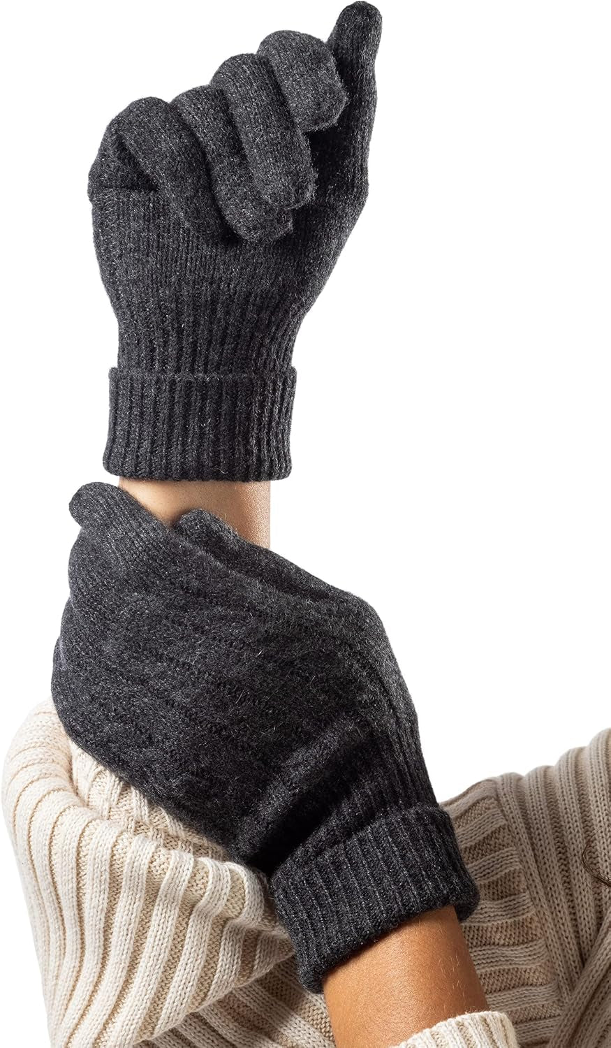 Women's Cashmere Gloves – Olive